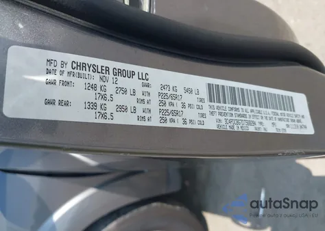 2013 Dodge Journey Sxt из США, поврежденный, VIN 3C4PDCBG7DT568284